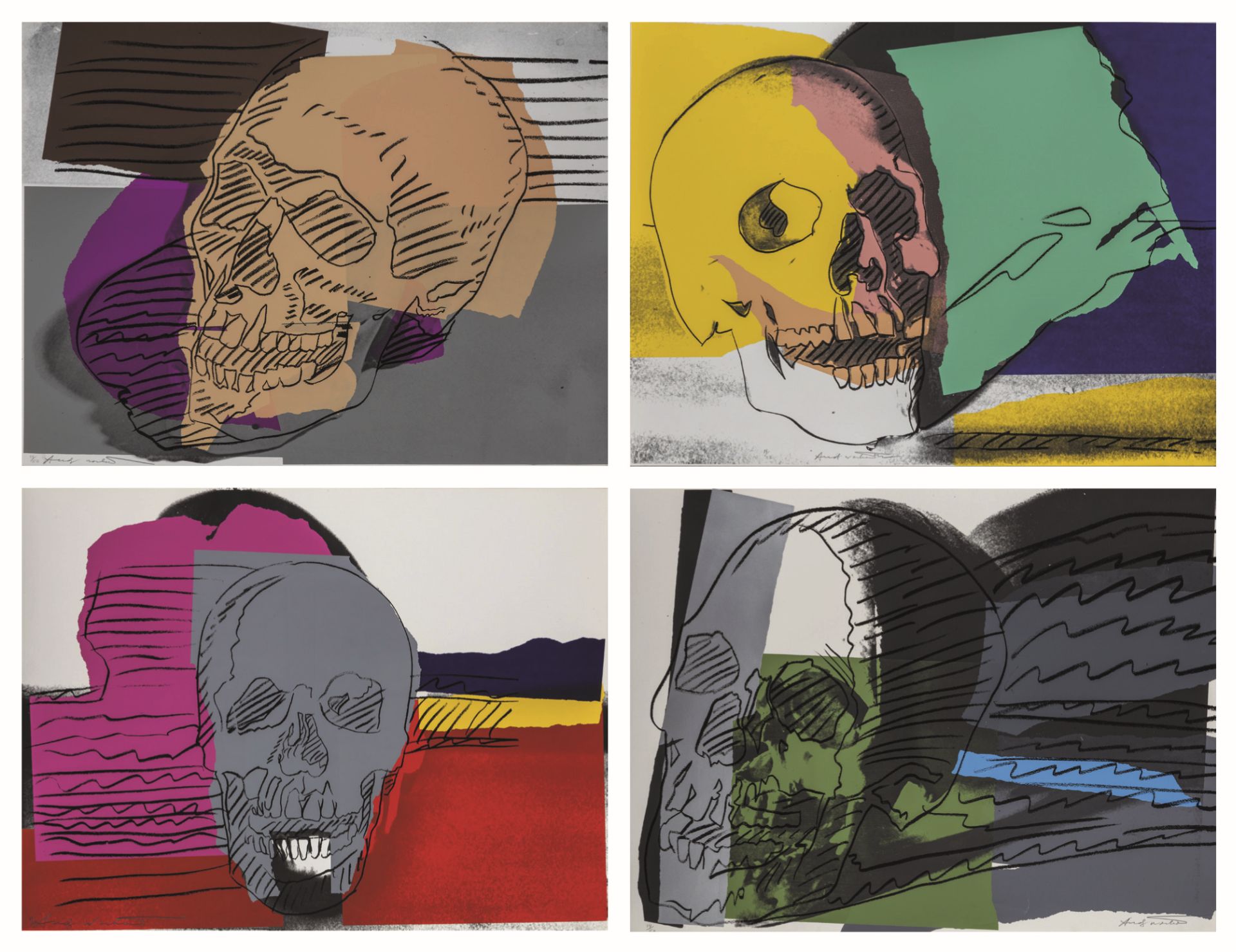Warhol Skulls 1976 Siebdruck Repro Franz Kimmel c 2015 The Andy Warhol Foundation for the Visual Arts Inc. Artists Rights Society ARS New York